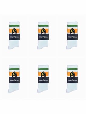 Rawgear Retro Logo Socks - RG931 - One Size - 6 Pairs